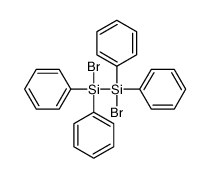 1,2-二溴-1,1,2,2-四苯基二硅烷 结构式
