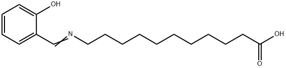 Undecanoic acid, 11-[[(2-hydroxyphenyl)methylene]amino]- 结构式