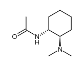 反式-N-[2-(二甲氨基)环己基]乙酰胺 结构式