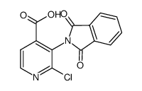 2-氯-3-(1,3-二氧代异吲哚啉-2-基)异烟酸 结构式