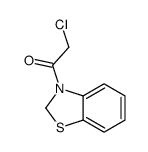 3-(氯乙酰基)-2,3-二氢苯并噻唑 结构式