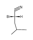 (2S)-2-溴-4-甲基戊腈 结构式
