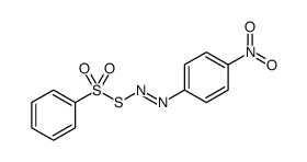 苯硫代磺酸 S-[2-(4-硝基苯基)二氮烯基]酯 结构式
