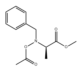 N-乙酰氧基-N-苄基-D-丙氨酸甲酯 结构式