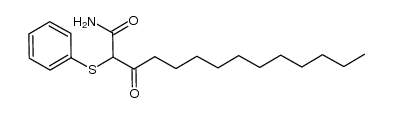 Tetradecanamide, 3-oxo-2-(phenylthio)- 结构式