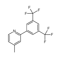 2-[3,5-双(三氟甲基)苯基]-4-甲基吡啶 结构式