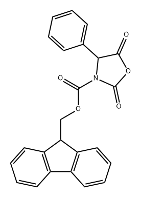 2,5-二氧代-4-苯基-3-恶唑烷羧酸-9H-芴-9-基甲酯 结构式