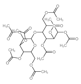 α-D-4-O-β-D-吡喃葡萄糖基吡喃阿糖 八乙酸酯 结构式