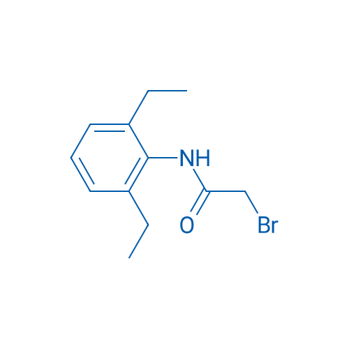2-BROMO-N-(2,6-DIETHYLPHENYL)ACETAMIDE 结构式