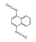 1,4-萘二异氰酸酯 结构式