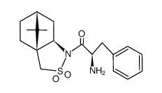 1-Propanone, 2-amino-3-phenyl-1-[(3aS,6R,7aR)-tetrahydro-8,8-dimethyl-2,2-dioxido-3H-3a,6-methano-2,1-benzisothiazol-1(4H)-yl]-, (2R)- 结构式