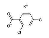 2,4-二氯苯甲酸钾 结构式