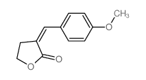 3-(4-甲氧基亚苄基)二氢呋喃-2(3H)-酮 结构式