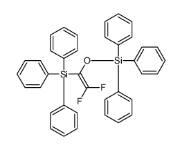 Silane, [[2,2-difluoro-1-(triphenylsilyl)ethenyl]oxy]triphenyl- (9CI) 结构式