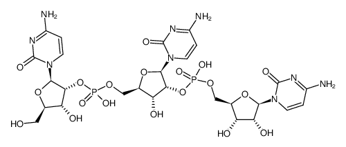 胞苷，胞苷酰-(2'→5')-胞苷酰-(2'→5')-胞苷 结构式