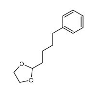 2-(4-苯基丁基)-1,3-二氧戊环 结构式
