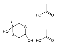 2,5-二甲基-1,4-二噻烷-2,5-二醇二乙酸酯 结构式