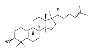 19-Norlanosta-5(10),24-dien-3-ol, 9-methyl-, (3β,9β)- (9CI) 结构式
