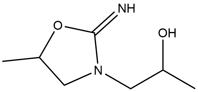 2-亚氨基-α,5-二甲基-3-恶唑烷乙醇 结构式