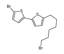 5-溴-5'-(6-溴己基)-2,2'-联噻吩 结构式