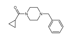 环丙基[4-(苯甲基)-1-哌嗪基]甲酮 结构式
