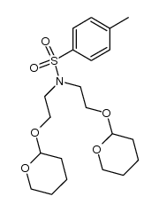 4-甲基-N,N-双[2-[(四氢-2H-吡喃-2-基)氧基]乙基]苯磺酰胺 结构式