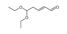 (2E)-5,5-二乙氧基-2-戊烯醛 结构式