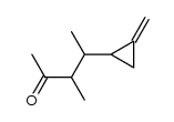 3-甲基-4-(2-亚甲基环丙基)-2-戊酮 结构式