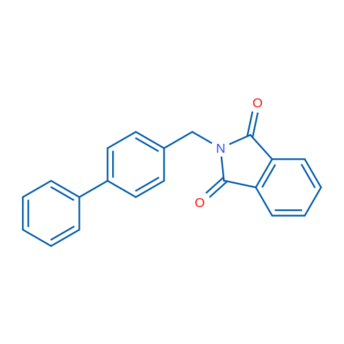 2-([1,1'-联苯]-4-基甲基)-1H-异吲哚-1,3(2H)-二酮 结构式