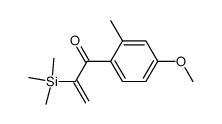 2-Propen-1-one, 1-(4-methoxy-2-methylphenyl)-2-(trimethylsilyl)- 结构式
