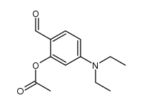 2-乙酰氧基-4-二乙氨基苯甲醛 结构式