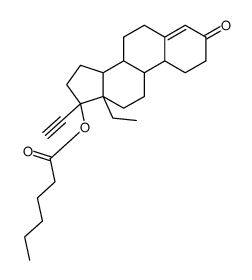 左炔诺孕酮己酸酯 结构式