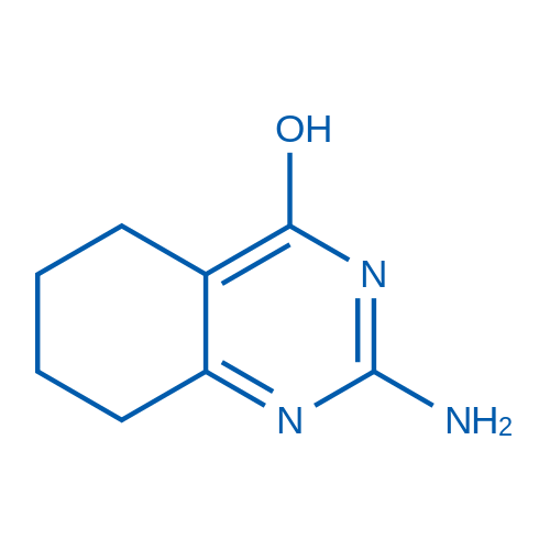 2-氨基-5,6,7,8-四氢-3H-喹唑啉-4-酮 结构式