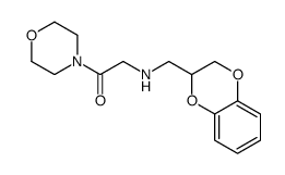 4-[N-(1,4-Benzodioxan-2-ylmethyl)glycyl]morpholine 结构式