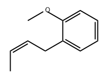 1-(2-顺式丁烯基)-2-甲氧基苯 结构式