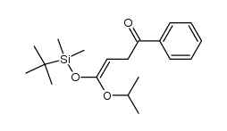 4-[[(1,1-Dimethylethyl)dimethylsilyl]oxy]-4-(1-methylethoxy)-1-phenyl-3-buten-1-one 结构式