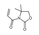 4,4-二甲基-3-丙烯酰基-2-恶唑烷酮 结构式