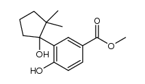 4-羟基-3-(1-羟基-2,2-二甲基环戊基)苯甲酸甲酯 结构式