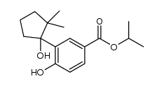 4-羟基-3-(1-羟基-2,2-二甲基环戊基)苯甲酸异丙酯 结构式