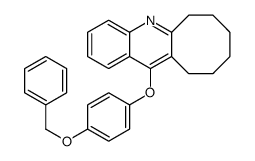 Cycloocta[b]quinoline, 6,7,8,9,10,11-hexahydro-12-[4-(phenylmethoxy)phenoxy]- 结构式
