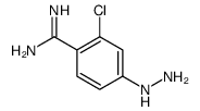 2-氯-4-肼基苯甲脒 结构式