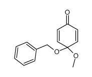 2,5-Cyclohexadien-1-one, 4-methoxy-4-(phenylmethoxy)- 结构式