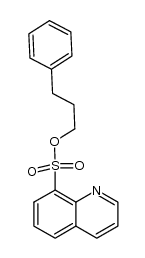 8-Quinolinesulfonic acid, 3-phenylpropyl ester 结构式