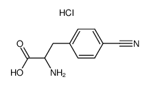 4-氰基苯丙氨酸盐酸盐 结构式