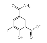 4-羟基-3-碘-5-硝基苯甲酰胺 结构式