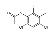 N-(2,4,6-trichloro-3-methylphenyl)acetamide 结构式