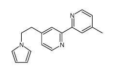 4-甲基-4'-[2-(1H-吡咯-1-基)乙基]-2,2'-联吡啶 结构式