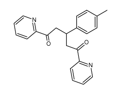 3-(4-甲基苯基)-1,5-二(吡啶-2-基)戊烷-1,5-二酮 结构式