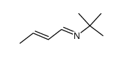 2-Propanamine, N-(2E)-2-buten-1-ylidene-2-methyl-, [N(E)]- 结构式