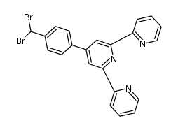 2,2':6',2''-Terpyridine, 4'-[4-(dibromomethyl)phenyl]- 结构式